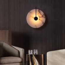Modern Luxury Alabaster Lamp​ Hotel Wall Sconce Artdecolite Lighting thumbnail-3