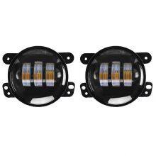 4 Inch 30w Yellow LED Fog Lights Car LED Work Lights LED Fog Lamps Offroad Car Mini LED Driving Lights thumbnail-1
