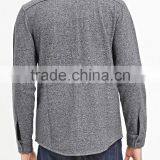 Cool Man Grey Thick Winter Warm Long Sleeve Button Down Shirts thumbnail-3