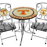 Traditions Artglass Letters pattern TENN901 Tennessee Bistro table set