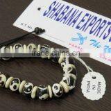 Hand Carved Stretch Bracelet Buddhist Stone Lock Band thumbnail-4