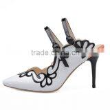 Catwalk 2016 Comfortable Heels Women Leather High Heel Sandal Slippers thumbnail-3