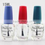 Glass Bottle Manufacturers Coating Clear Glass Nail Polish Bottle 15ml thumbnail-1