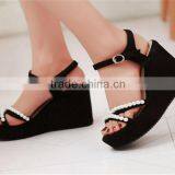 Wholesale Women Shoes 2015 Wholesale China Women Shoes Korean Women Wedge Sandals thumbnail-2