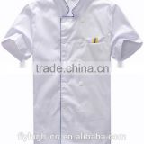 Embroidering Logo Cooking Uniform Cotton Chef Shirt