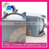 Blue Wholesale Customized Cheap Paper Handle Cake Box thumbnail-1