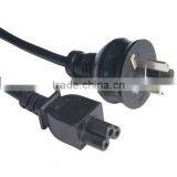 Australia 3 pin plug to IEC C5 power cord with SAA approval