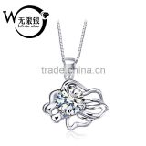 12 constellations 925 Sterling Silver pendant jewelry cubic zircon pendant