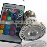 6W AC100-240V LED Spotlight With RGB Controller