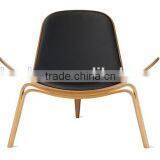 Hot Sale Replica Hans Wegner Shell Chair thumbnail-6