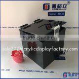 2016 Hot Sale!! Wholesale Black Vot Box With Lock / Small Acrylic Donation Box thumbnail-5