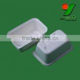 Customized White Bagasse Pulp Packaging Boxes / Biodegradable Fiber Molded Black Box Packaging thumbnail-6