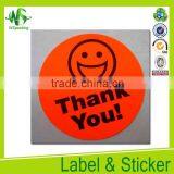 Round Red Paper Label Sticker Socks Packaging Label