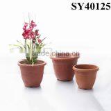 Round large China plastic flower pot