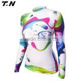 Custom Printed Women Long sleeves Rash Guard Rashguard