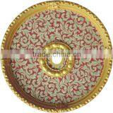 Double Antique Gold Circle Sun Flower Ceiling Rose thumbnail-1
