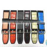 24 mm Silicone Leather Watch Bands Strap Fits Sport Watches