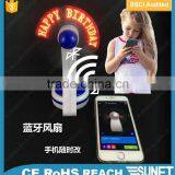 Bluetooth Phone Changeable Programmable Led Message Handheld Fan thumbnail-3