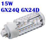 Gx24q 4 Led Lamp 15W 360 Degree Replace PLT 42W/32W CFL 30W 20W 13W 11W 9W GX24d 3 Gx24q-4 E27 E26 Base Option thumbnail-1