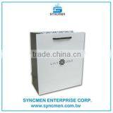 For Clothing With Printing Logo Customized White Kraft Paper Shopping Bags thumbnail-4