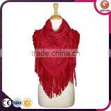 2016 New Fashionable Tassel Promotional Suede Poncho thumbnail-1