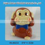 2016 New Design Ceramic Money Bank in Monkey Shape thumbnail-1