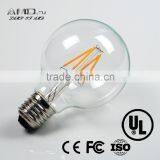 New Design Warm White 2200K E26/E27 Led Lamp 4W 6W 8W AC 110V 220V G80 Led Goble Lights Warm White 360 Degree Led Filament Bulb thumbnail-4