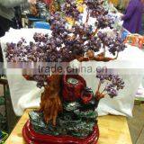 Magic Design Natural Rock Amethyst Crystal Trees