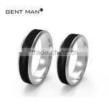 Wholesale Jewelry Comfort Fit 925 Silver Carbon Fiber Couple Ringssaudi Arabia Gold Wedding Ring Price thumbnail-2