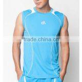 Men 100% polyester cycling singlet