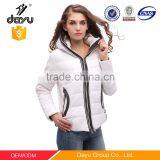 White jacket women shiny down jacket winter ladies office coat woman