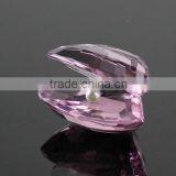 Pink Crystal Shell With Pearl for Wedding Favors, Valentine's Day Gift thumbnail-1