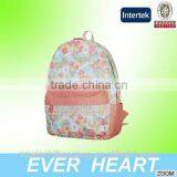 Beautiful Flower Printed Girls School Loptop Backpack