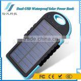 3000mAh Dual USB Portable Waterproof Solor Charger Power Bank for IPhone for Android Smartphone for IPad thumbnail-2