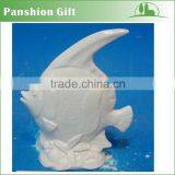 White Porcelain Ceramic Ocean Fish Decor thumbnail-2