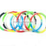 Promotional Silicone Wristbands/BPA Free Silicone Bracelet/personalized Colorful Wristbands