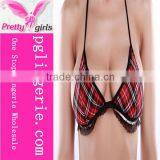 Sexy Check Fabric School Uniform Japanese School Uniform Pattern thumbnail-2