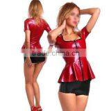 latex vest for women latex short shirt latex underwaist