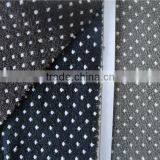 White Dot Pattern Acrylic Fabric