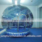 Clear PVC Inflatable Snow Globe 3m Diameter Sealed Base