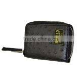 2015 Fashion Oostrich Leather Zipper Wallet thumbnail-3