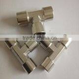 BSP,NPT Male and Female ,forged T-type Brass Connector,manifold Connectors 1/4 1/2 thumbnail-3