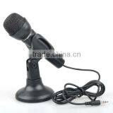 3.5mm Mini Studio Speech Mic Microphone With Stand for PC