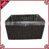 Wholesales Washable PE Rattan Plastic Folding Basket for Supermarket Fruit Vegetable Storage thumbnail-4