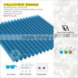 Extruded Plastic Polycarbonate Corrugated Sheet (Valuview Blue MINI) thumbnail-2