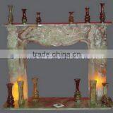 BEAUTIFUL GREEN ONYX FIREPLACES thumbnail-1