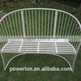Antique Waterproof Outdoor Wrought Iron Garden Bench thumbnail-2