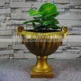 Golden Cup Polyresin Two Handle Victorian Urn thumbnail-1
