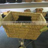 Hot Sale Wholesale Corn Rope Woven Delicate Front Bike Bicycle Basket thumbnail-3