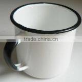White Color Metal Enamel Mug thumbnail-1